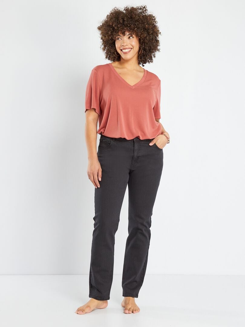 Calça jeans regular tamanho L34 - PRETA