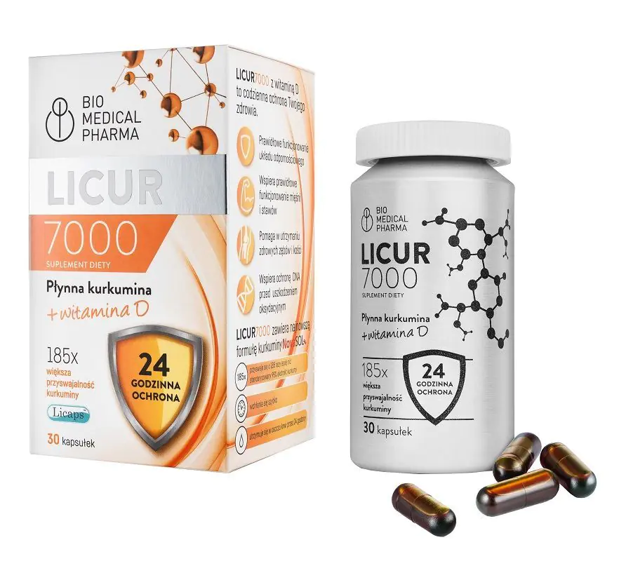 Bio Medical Pharma Licur 7000 z Witaminą D Kapsułki