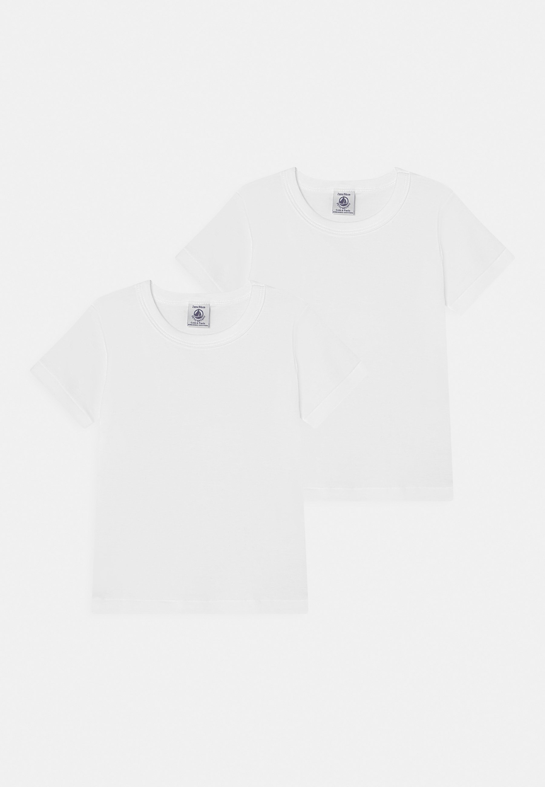 Petit Bateau BASIC WITTE T-SHIRTS 2-PACK UNISEX - Basic T-shirt - wit