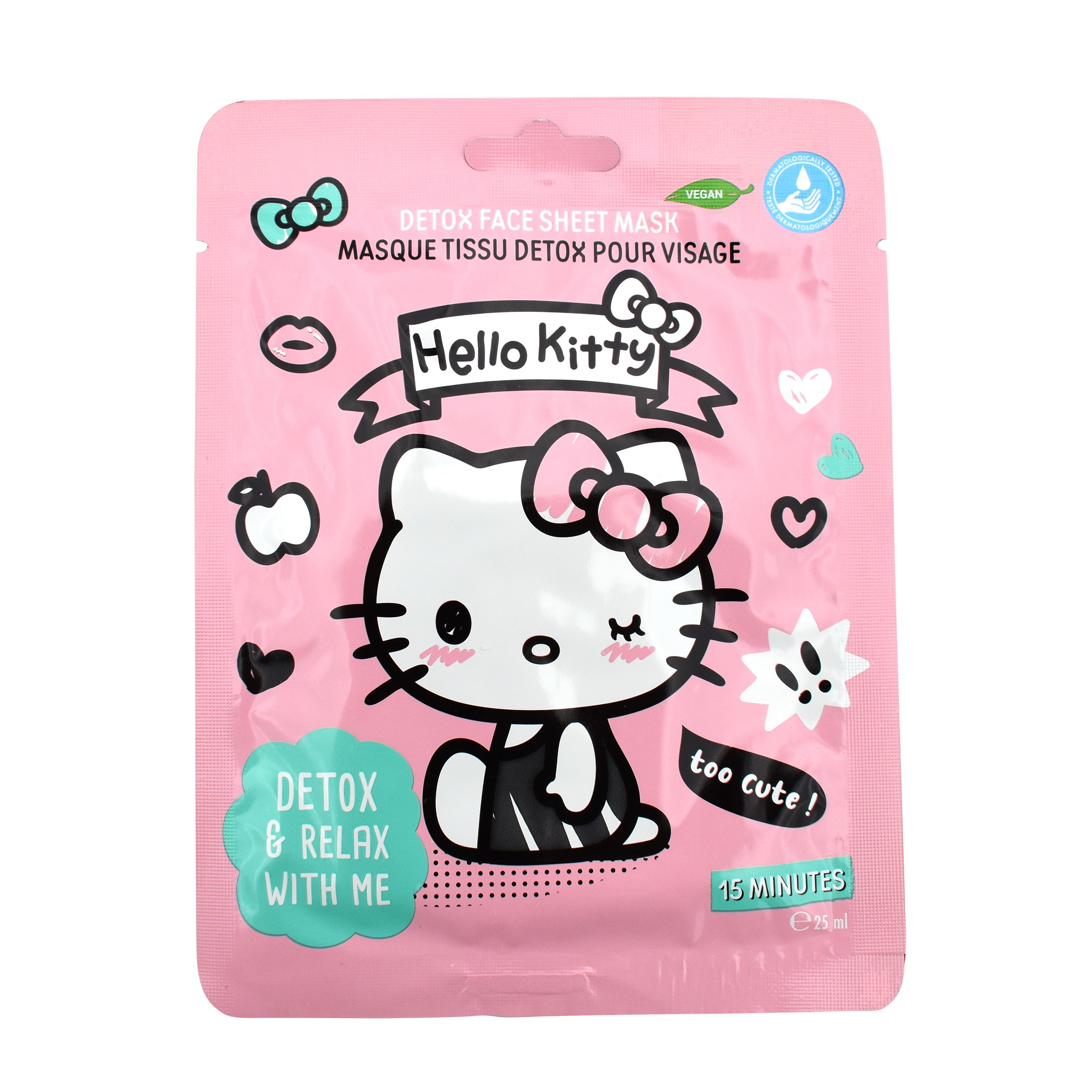 „Hello Kitty“ detoksikuojanti veido kaukė Veido kaukės