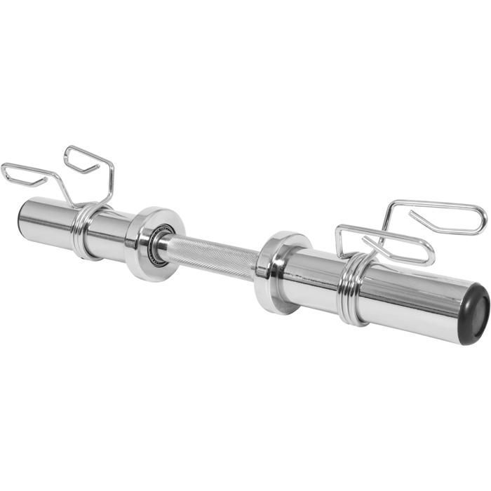 Barra curta de 50 cm com batente de anilha com mola