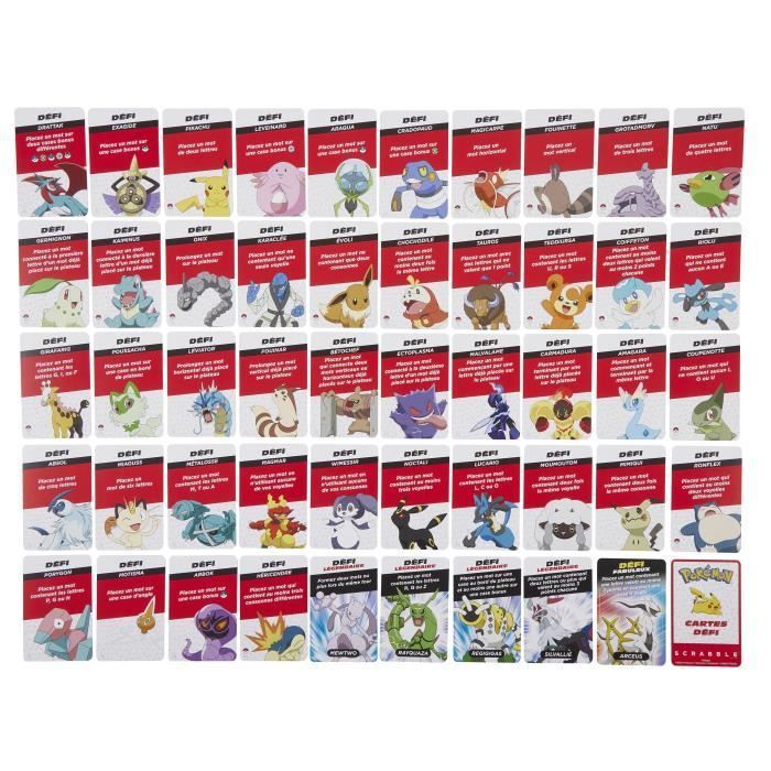 Scrabble® Pokémon-Jeu de société familial avec 2 modes de jeu HXT27