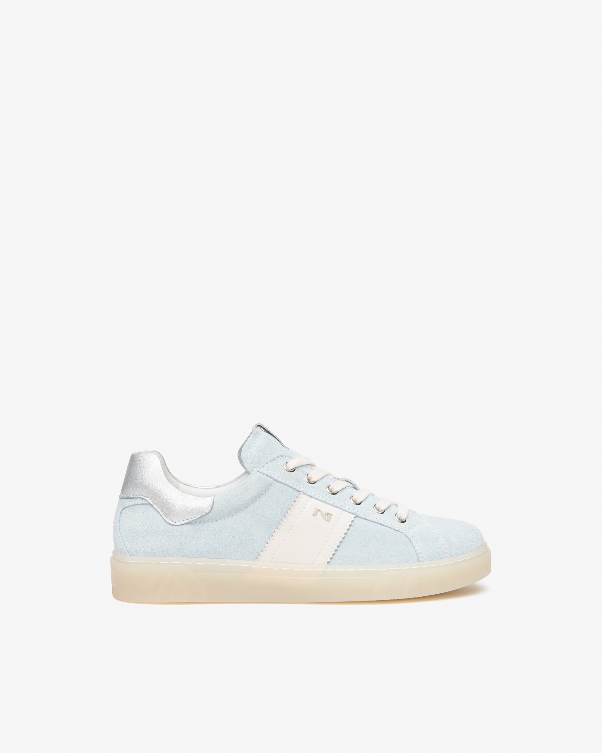  Damen-Sneaker aus Wildleder und Leder