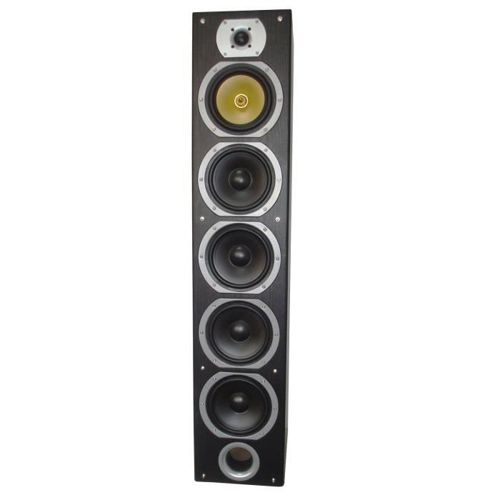 Sistema home cinema BENG V9B con 5 diffusori (2 a torre, 2 satelliti, 1 centrale) - Nero