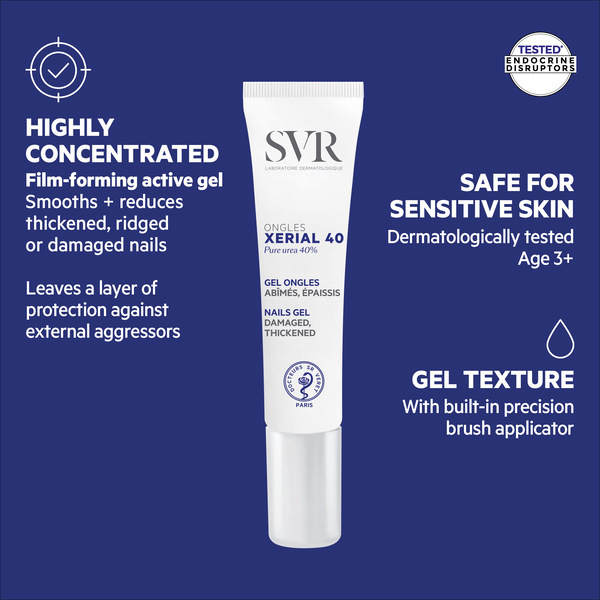 SVR XERIAL 40 - Regenerační přípravek na nehty s nanášením štětcem, 10 ml