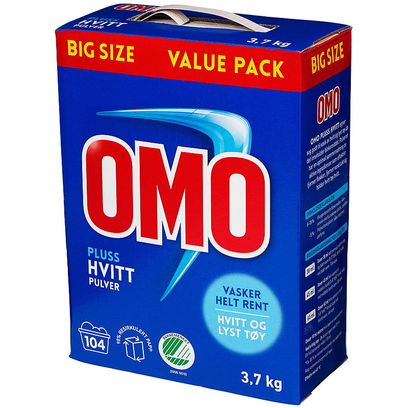 Omo Omo Plus Hvit 3,7 kg