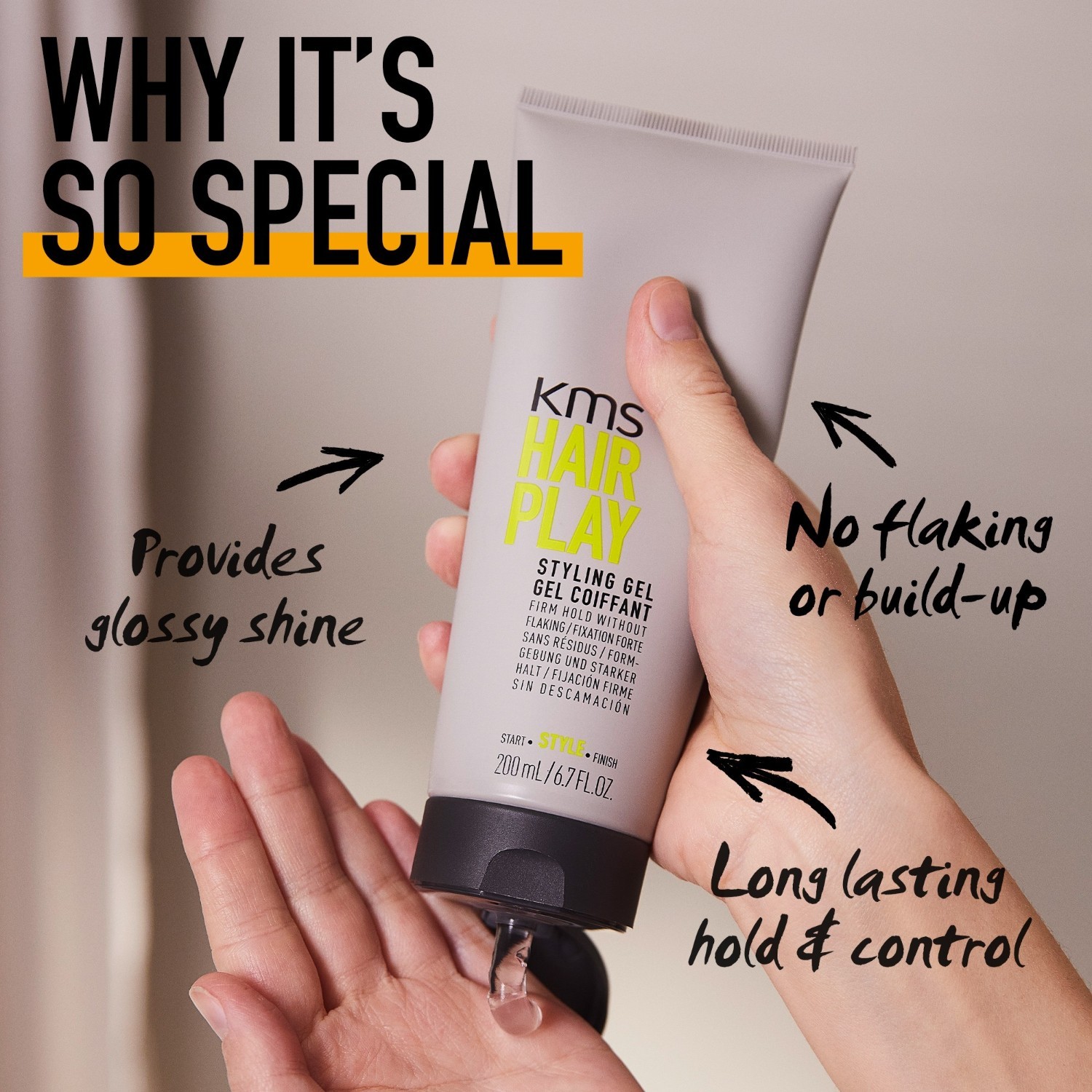 KMS Haargel Hairplay Styling-Gel – 200 ml