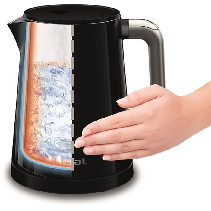 TEFAL KO854830 Electric Kettle 1 L, Stainless Steel Interior, 5 Temperature Settings, Keep Warm 30 min