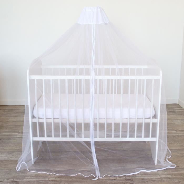Dosel para cama y conjunto de dosel con soporte - DOMIVA - Mosquitera blanca de malla ultrafina para cama
