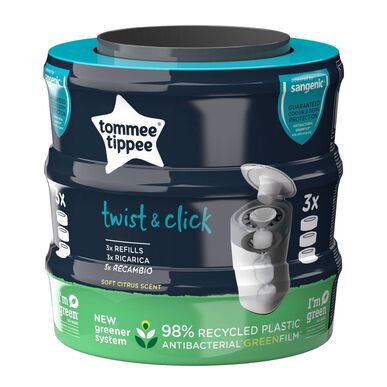 „Tommee Tippee“ 3 vnt. „Twist & Click“ papildymų pakuotė (3 vnt.)