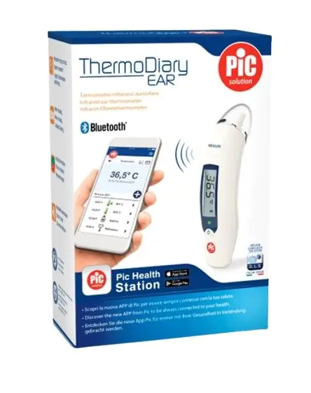 PiC ThermoDiary Ear, Termometr do ucha na podczerwień z funkcją Bluetooth