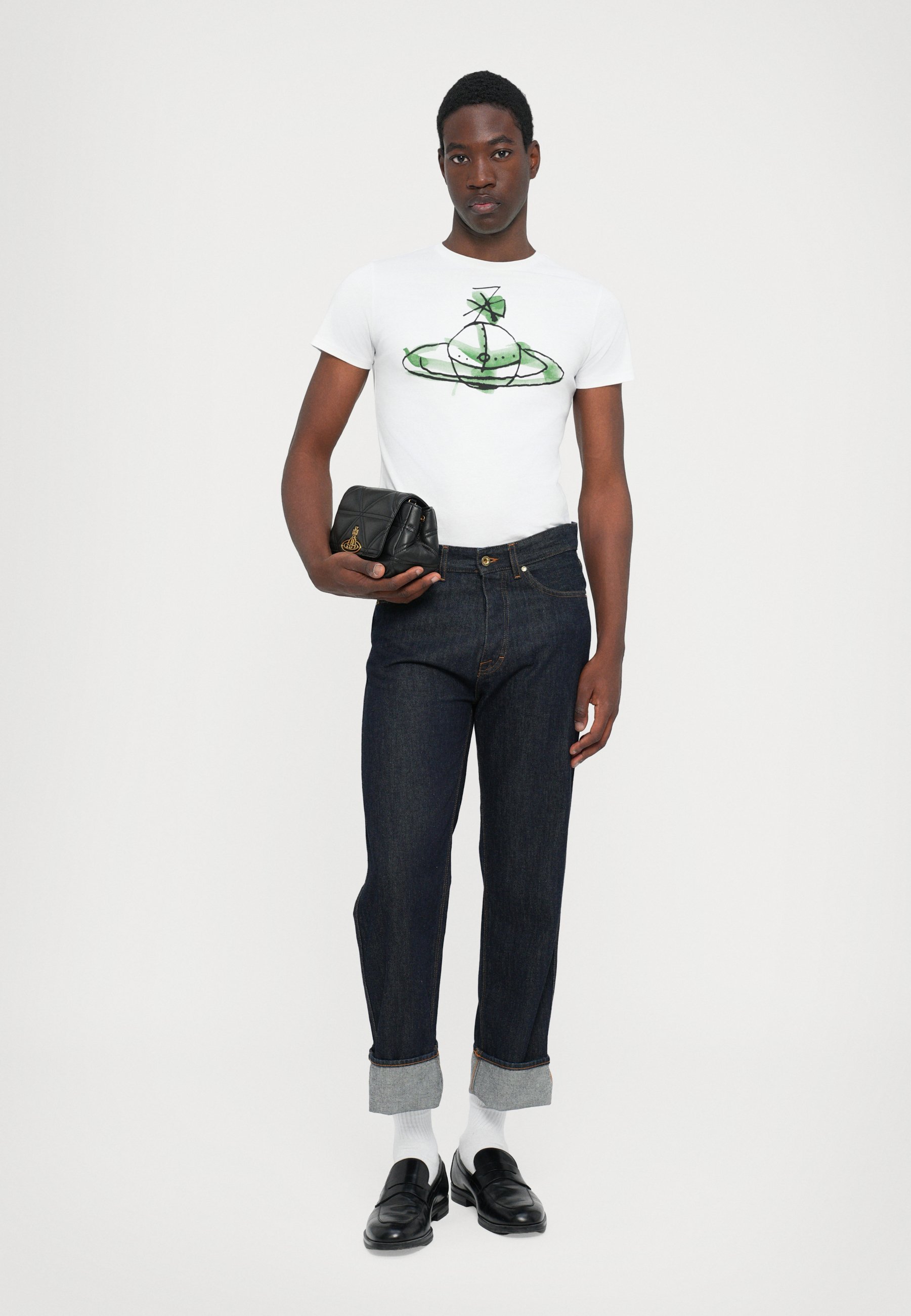 Vivienne Westwood DRAWN ORB PERU UNISEX - Triko s potiskem - white