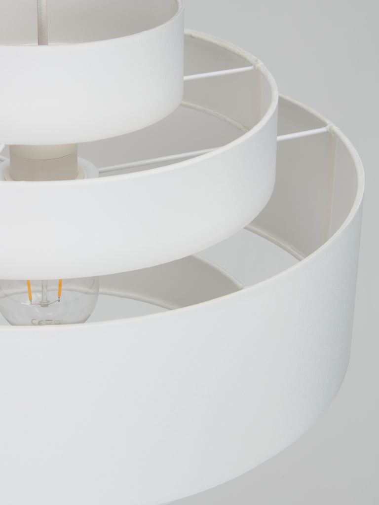 TYGE TYGE viseća lampa Ø35xH29cm bijela