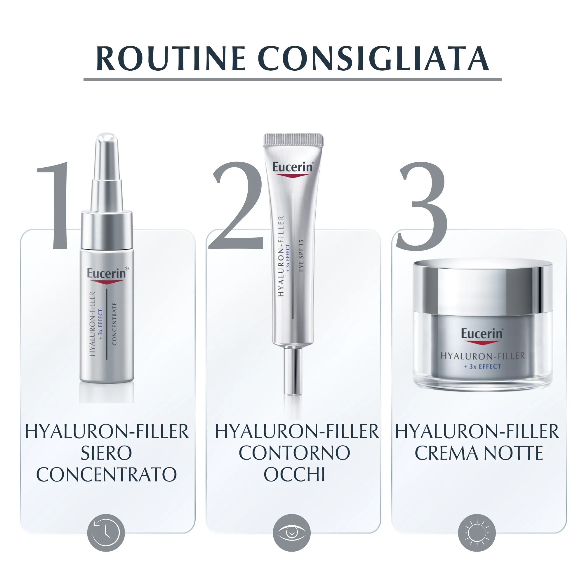 Hyaluron-Filler Ricarica Hyaluron-Filler +3x Effect Crema Giorno SPF15 per Pelle Secca - Crema viso giorno antirughe