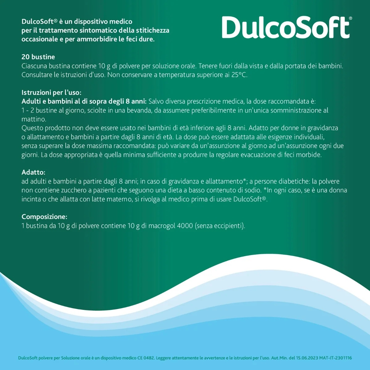 DULCO Dulcosoft 20 zakjes Mild laxeermiddel