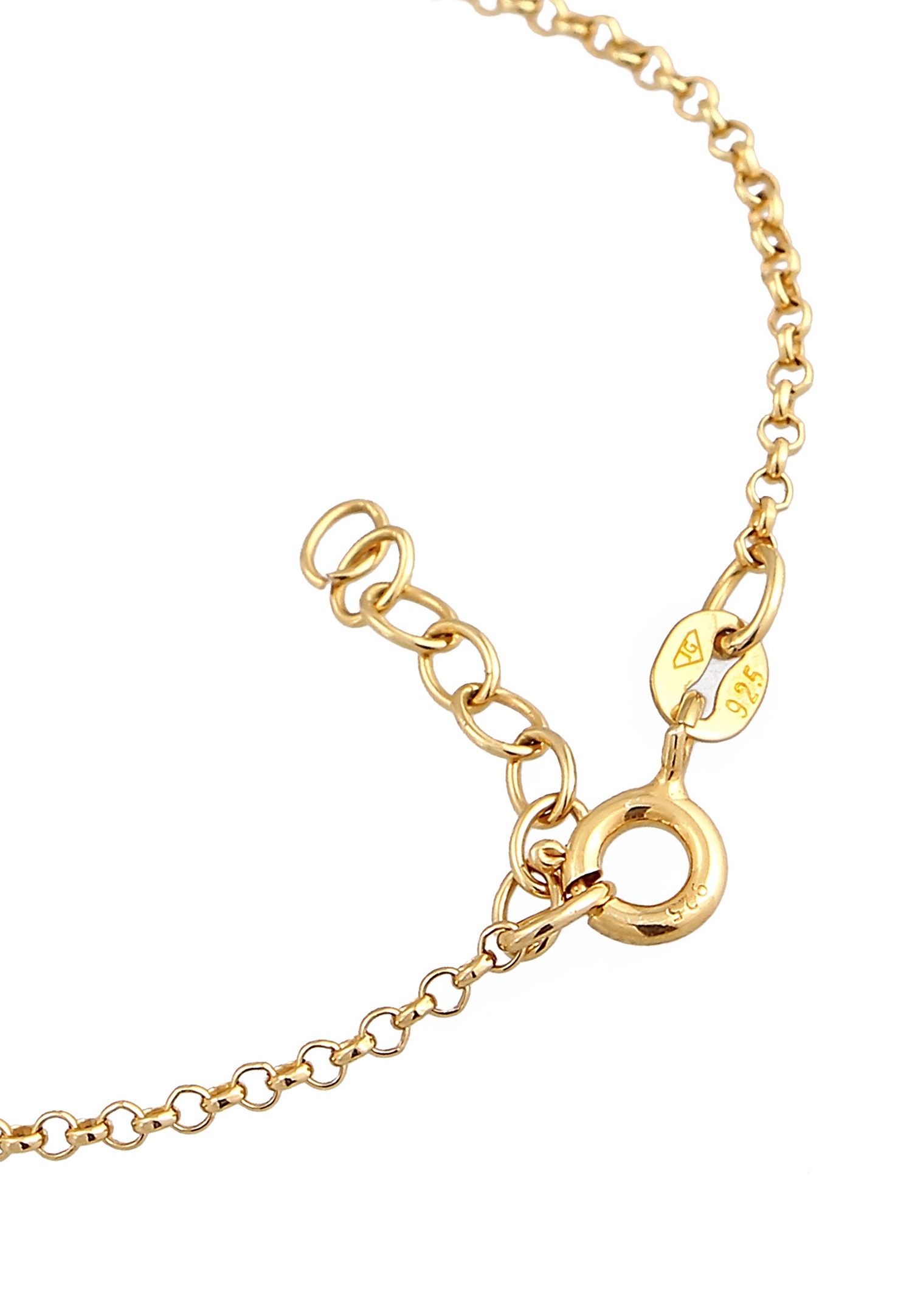 Elli Enfants pendentif Rond Vintage avec perles de coquillage en argent sterling 925