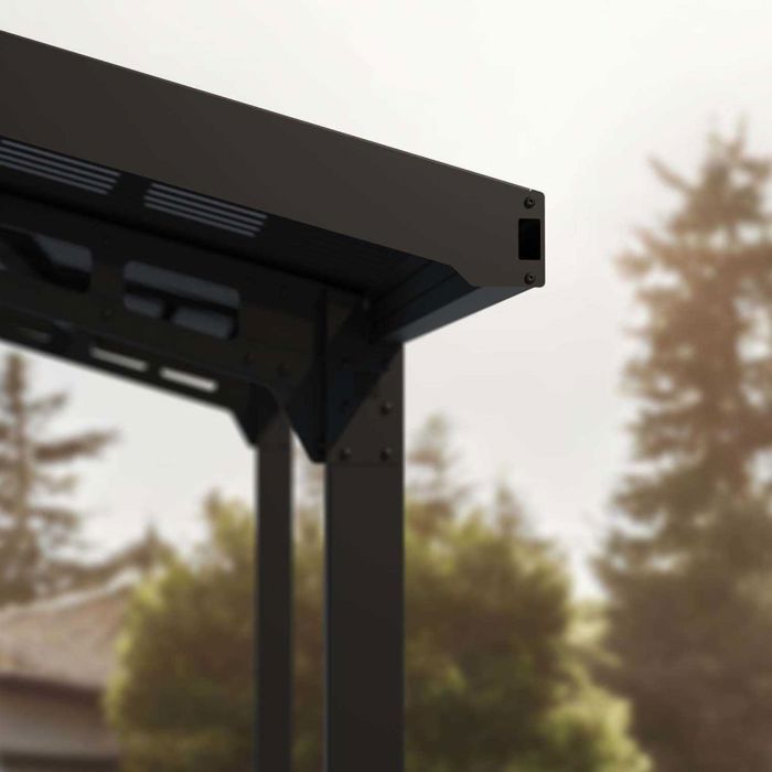 Carport en aluminium et polycarbonate double Sydney