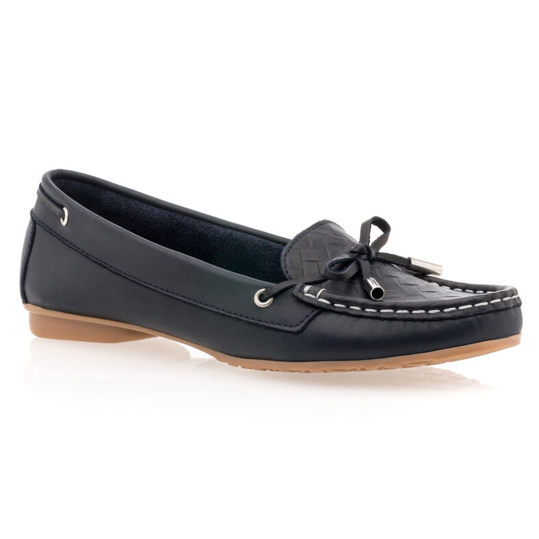 Naisten siniset loaferit/veneilykengät