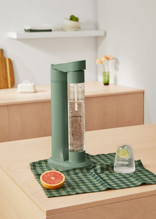 Máquina para hacer agua con gas - Create - Máquina para hacer refrescos - 1 litro - No requiere electricidad - Botella reutilizable