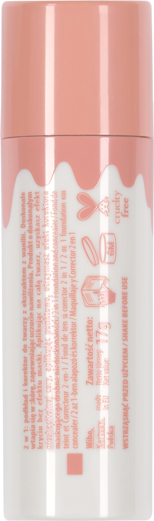 2-v-1 korektor in podlaga s stepeno smetano Korektorja ličil za temne kolobarje in kolobarje pod očmi