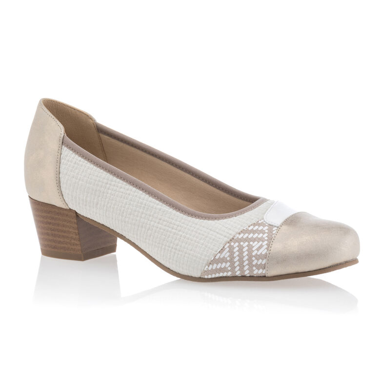 Beige Damen-Komfortschuhe