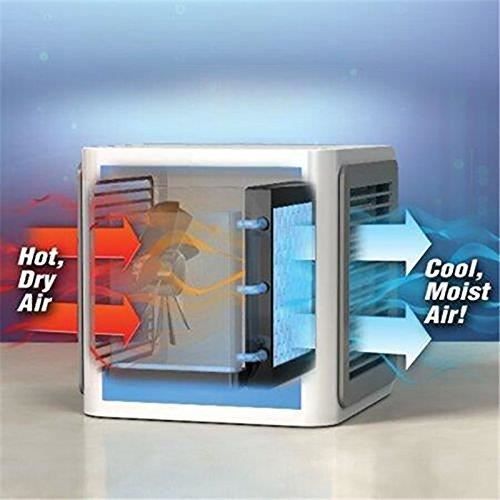 Enfriador de aire, aire acondicionado, enfriador de aire portátil, ventilador 3 en 1, aire acondicionado, humidificador, purificador de aire, multiusos