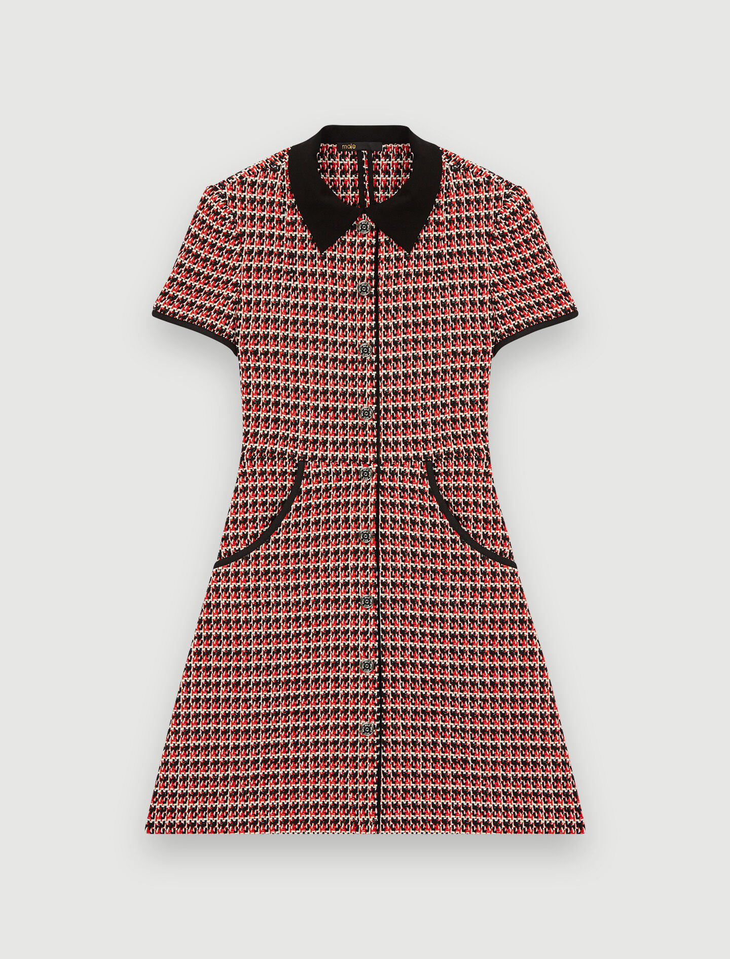 Rochie din tweed - Roșu