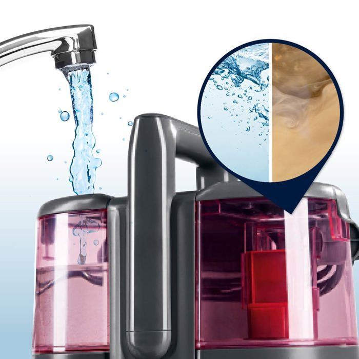 CLEANmaxx Nettoyeur de meubles rembourrés et de tapis Pro Power - 3en1 : vaporiser, brosser, aspirer
