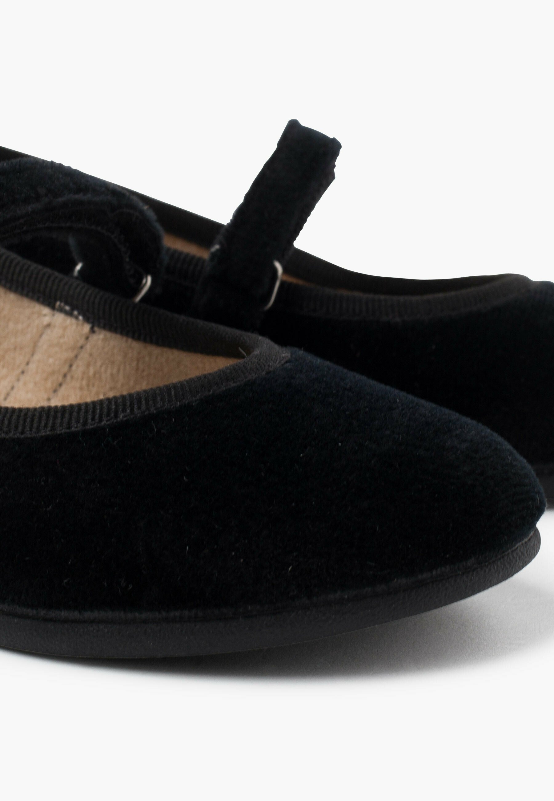 Pisamonas MERCEDITAS TIRA FINA ADHERENTE - Ballerina's met enkelbandje - metallic zwart