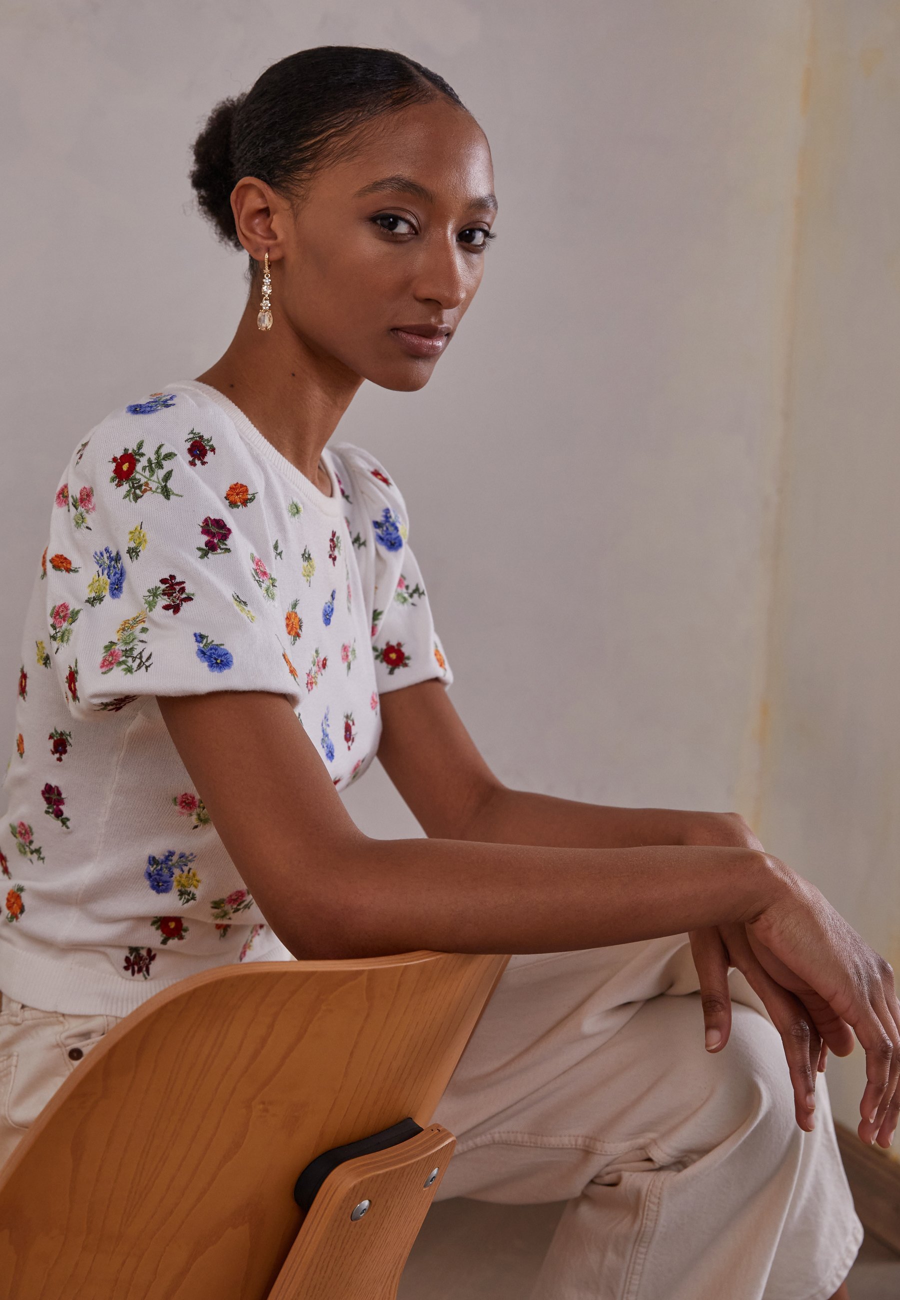 Marchesa OVAL DROP - Oorbellen - goudkleurig