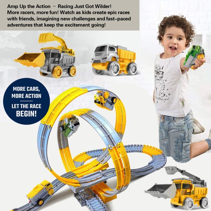 Pista para coches eléctricos TIDUCEL - 234 piezas - Juguete educativo - Unisex - A partir de 2 años