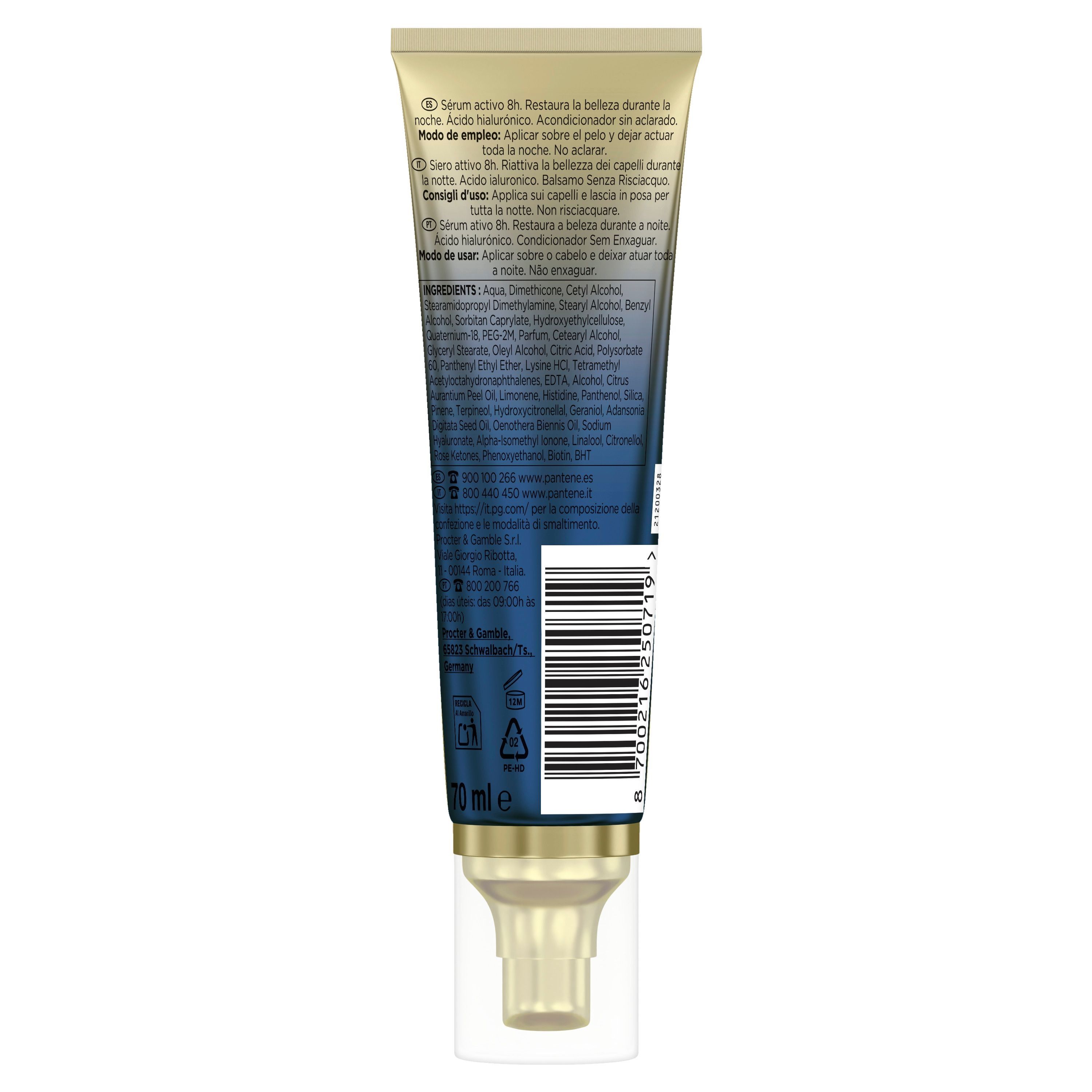 „Pro-V Miracles Hydration and Shine“ naktinis serumas kondicionieriai