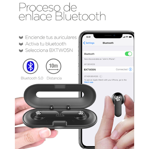 Ksix bežične slušalice, ultra tanki metalni dizajn, Bluetooth 5.0, do 18 sati trajanja baterije