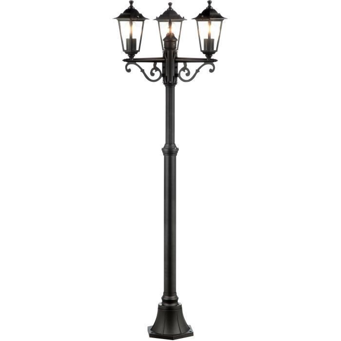 Lampada da terra per esterni CARLEEN 3L - BRILLIANT - nera - metallo/vetro - 200x61cm - IP44