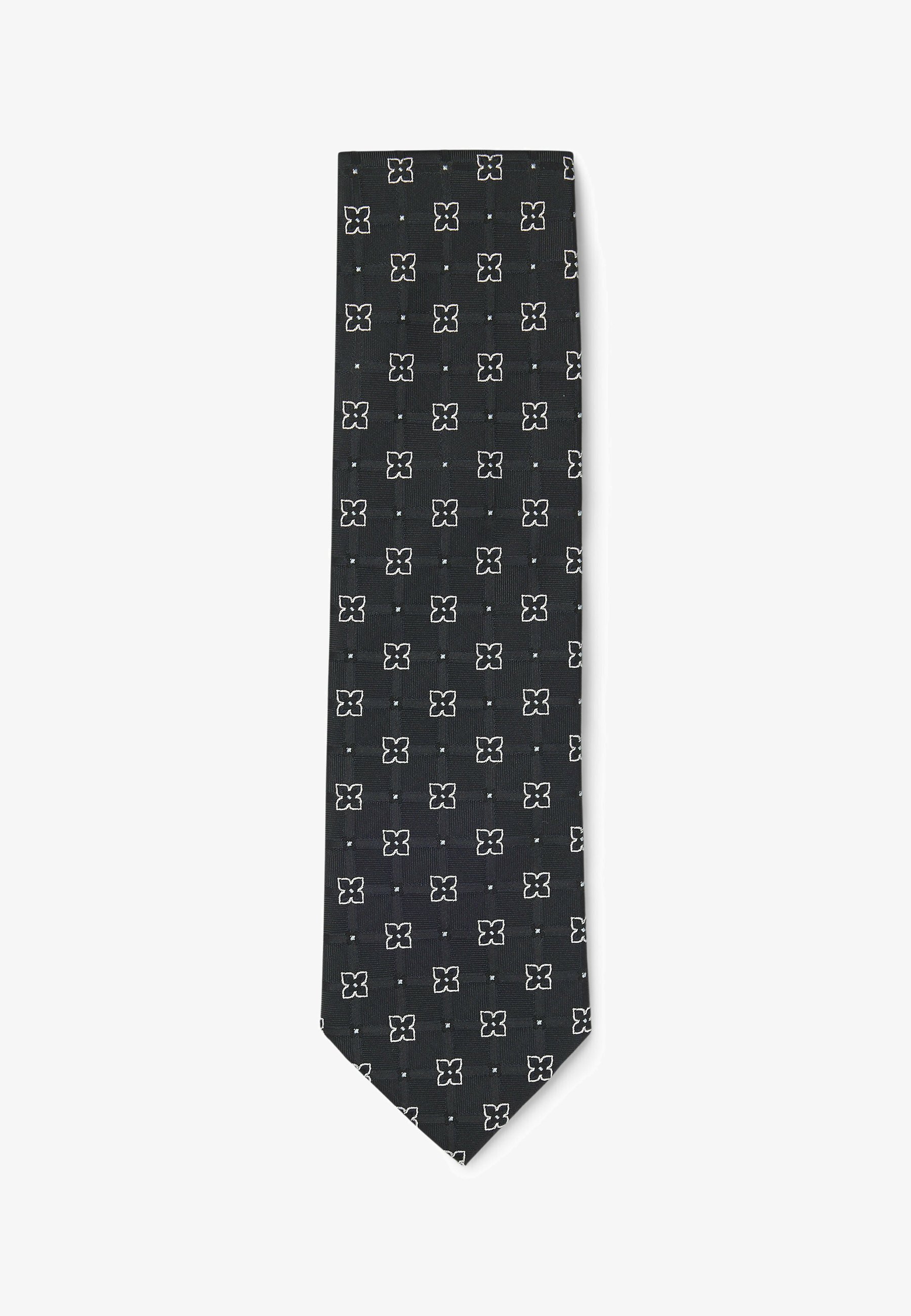Cravate BOSS - bleu foncé quatre