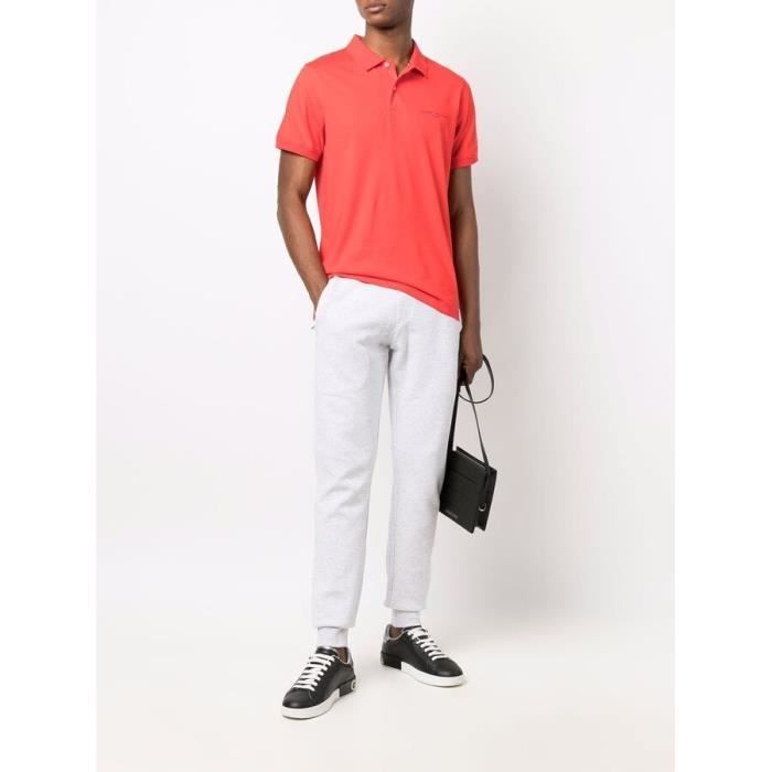 Camisa polo Tommy Hilfiger Clean Slim masculina laranja