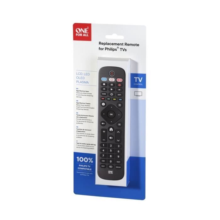 ONE FOR ALL URC4913 - Replacement remote control for Philips TVs
