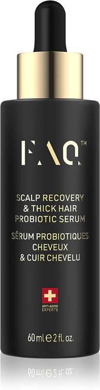 FOREO FAQ™ Sérum Probiótico para Recuperação do Couro Cabeludo e Cabelos Espessados: sérum probiótico para regeneração capilar e do couro cabeludo.