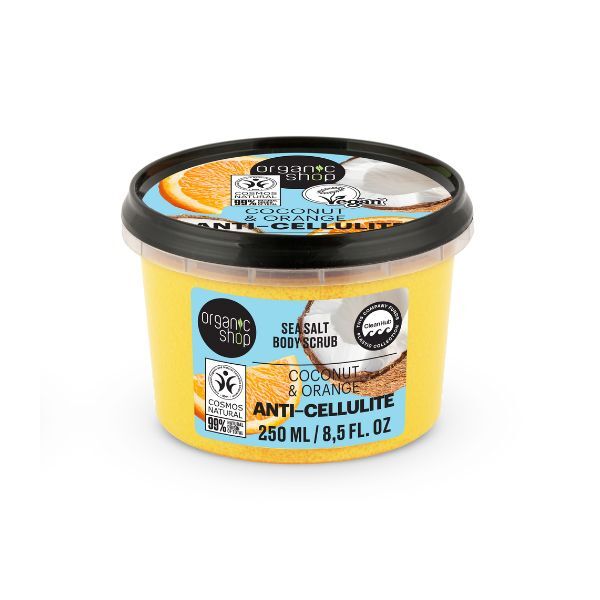 Organic Shop Tělový peeling proti celulitidě s mořskou solí 250ml