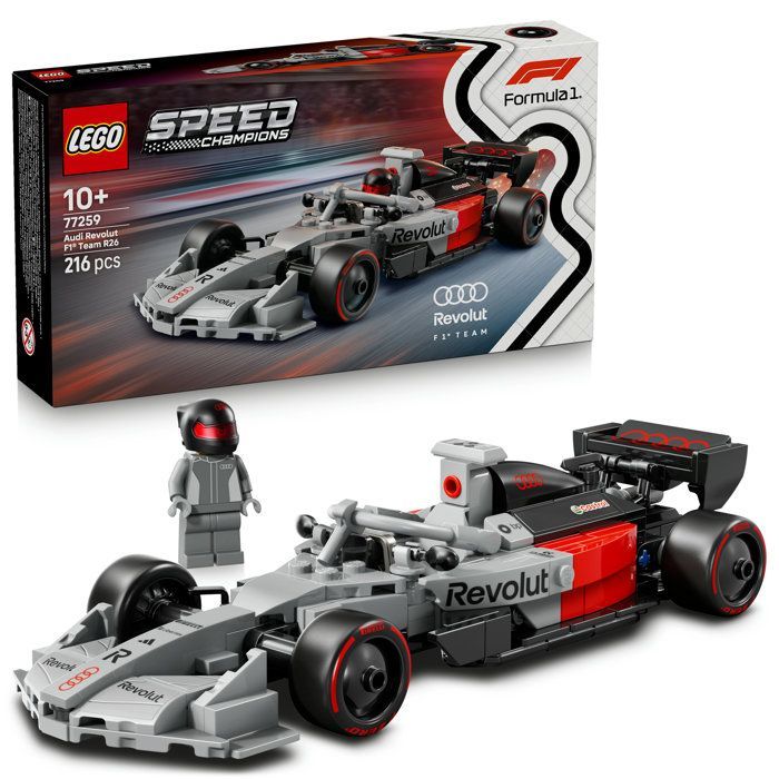 LEGO Speed Champions 77259 Voiture de Course Audi Revolut F1 Team R26 - Jouet dès 10 ans