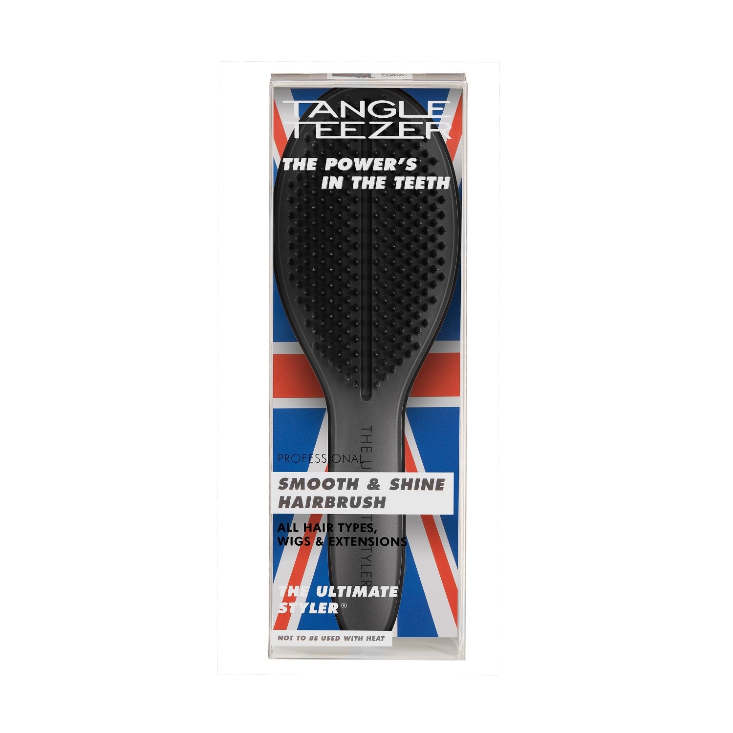 Tangle Teezer Flat og Paddle Brushes – Den ultimate styleren – Dyp svart – 1 stk.