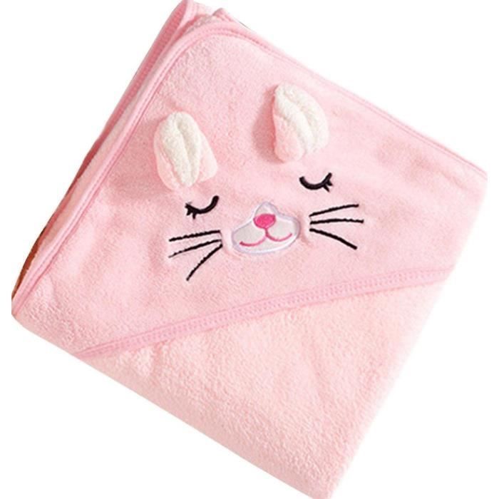 Toalla de baño con capucha para bebé, toalla suave con capucha y paño de baño para bebé, regalo para baby shower, toalla de baño para niña