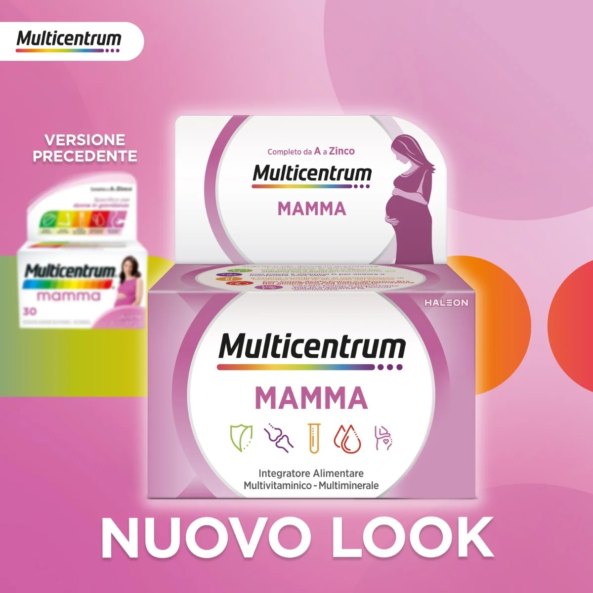 MULTICENTRUM Multicentrum Mamma 30 comprimidos Multivitamínico para mujeres embarazadas
