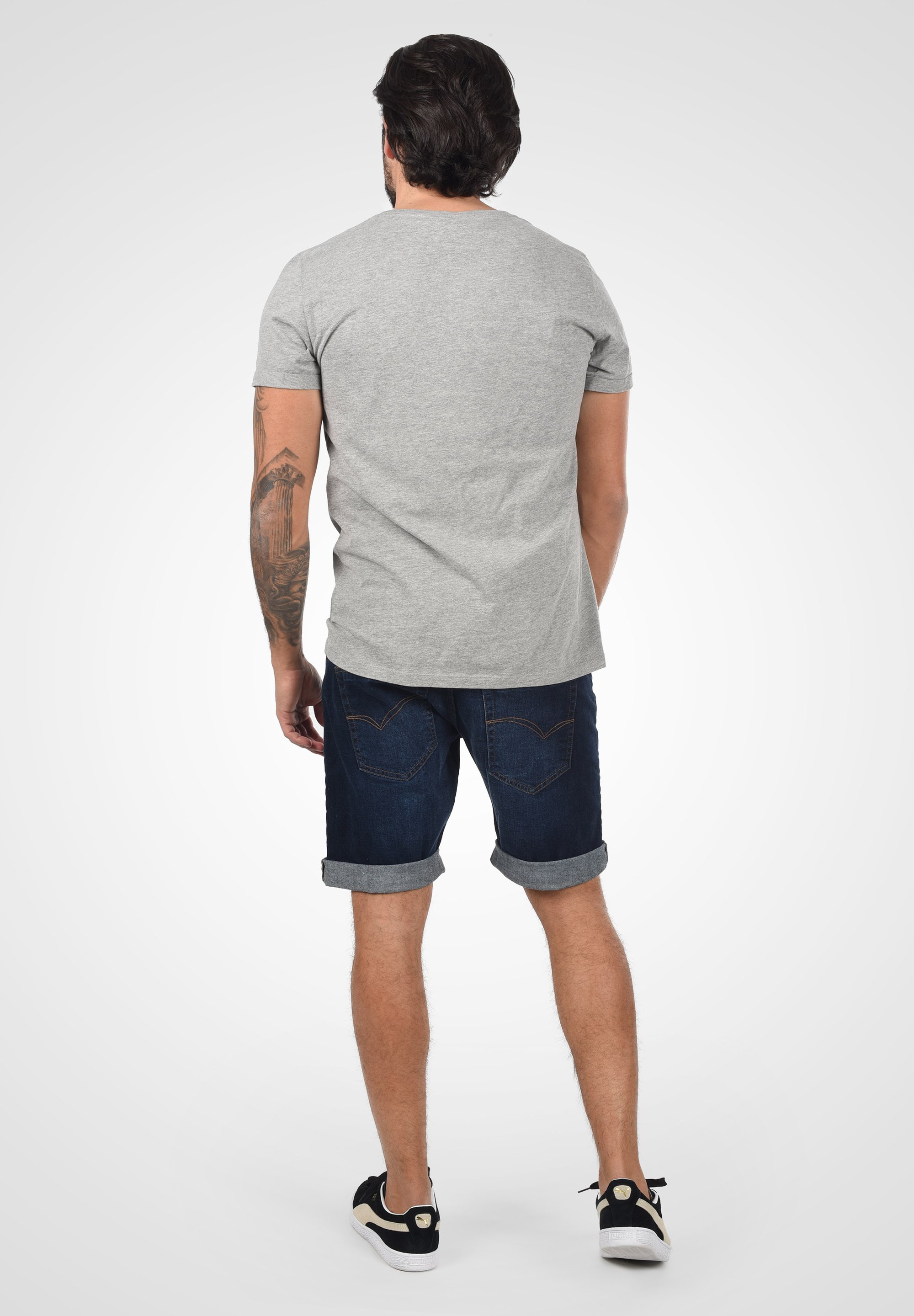 INDICODE JEANS IDHALLOW - Farkkushortsit - dark blue