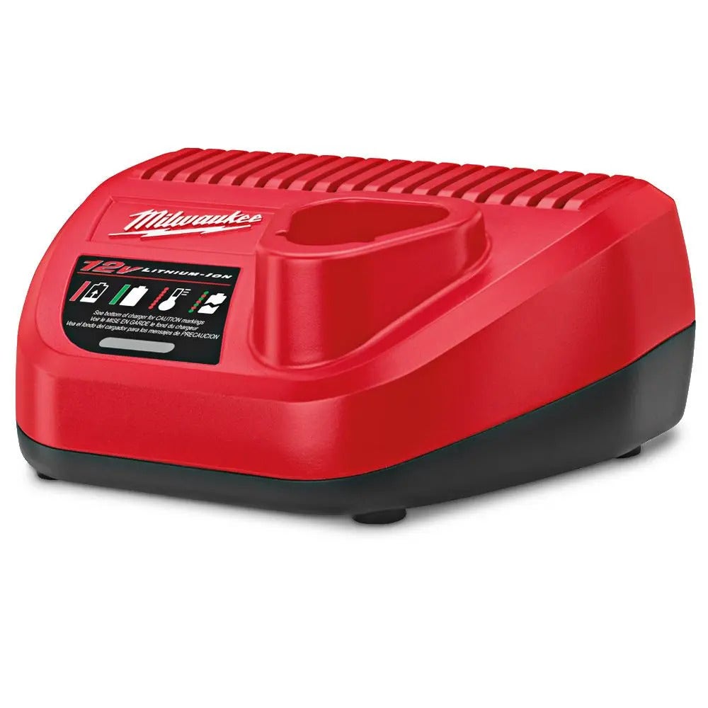 MILWAUKEE 12V 2 x 2,0 Ah 9,5mm Klempner-Bohrschrauber-Set M12FDDXKIT202B