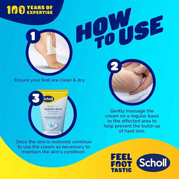 Scholl Hydratační krém na nohy pro suchou pokožku 150 ml