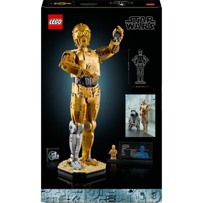 LEGO® Star Wars 75398 C-3PO - Figurine de Droïde à Construire - Maquette pour Adultes
