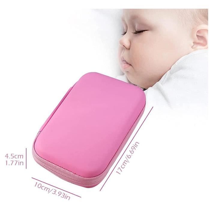 Kit de cuidado para bebé de 8 piezas, kit profesional de salud para bebés, neceser para bebés, kit de cuidado de uñas - Rosa