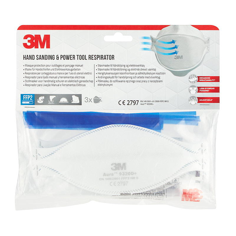 Työpölynaamari, 3 kpl, FFP2 Work