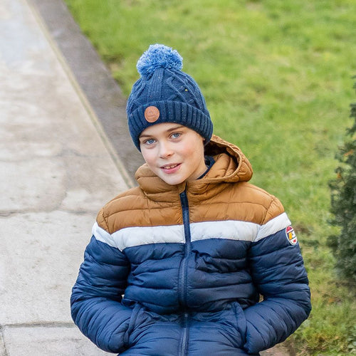 Cabaia Gorro Navy Apple Juice - Forro polar azul marino